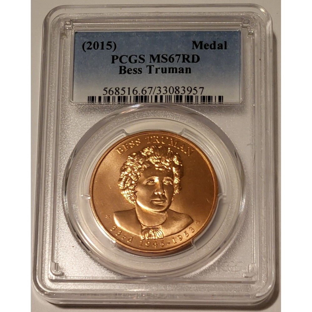 2015 Bess Truman Bronze U.S. Mint Bronze Medal MS67 RED PCGS